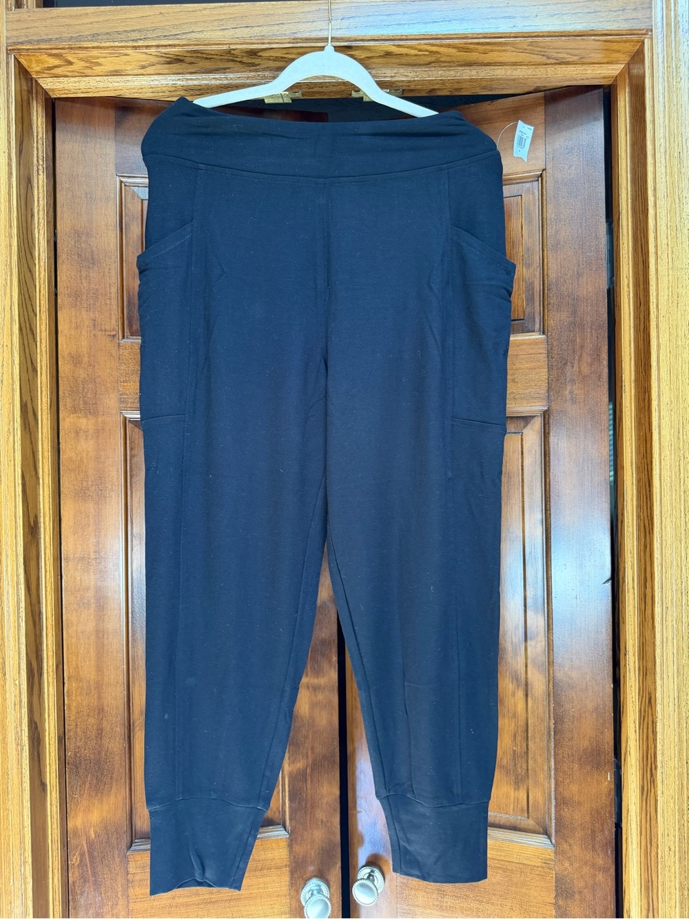 Old Navy Women’s High-Waisted French Terry Jogger Pants in Black, Size Small